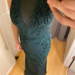 Emerald green gown